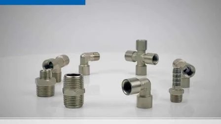 Xmpms Union Bulkhead Connect Pneumatic Stainless Steel Push in PC Male Straight Thread Air Pipe Connector Quick Coupling Male Thread Fitting